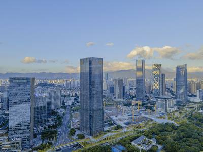 航拍福州市